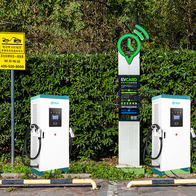 Быстрое зарядное устройство DC 60kw EV с двойным зарядным пистолетом для ЖК-дисплея